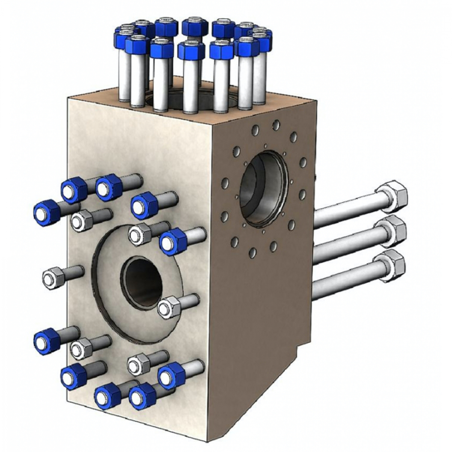 Fluid End for National Mud Pump 14-P-220 7500 PSI